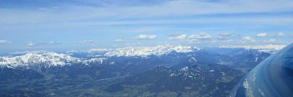 Flugwegposition um 13:21:55: Aufgenommen in der Nähe von Gemeinde Bramberg am Wildkogel, Österreich in 2951 Meter