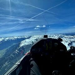 Flugwegposition um 12:55:46: Aufgenommen in der Nähe von Gemeinde Jochberg, 6373 Jochberg, Österreich in 2650 Meter