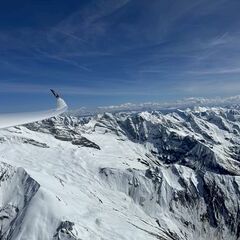 Flugwegposition um 13:45:53: Aufgenommen in der Nähe von Gemeinde Schmirn, 6154, Österreich in 3400 Meter