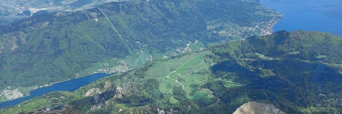 Flugwegposition um 10:29:19: Aufgenommen in der Nähe von Gemeinde St. Gilgen, Österreich in 2299 Meter