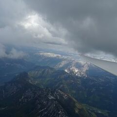 Flugwegposition um 15:43:14: Aufgenommen in der Nähe von Bad Ischl, Österreich in 2876 Meter