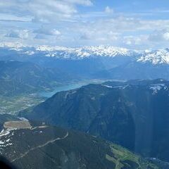 Flugwegposition um 14:32:11: Aufgenommen in der Nähe von Gemeinde Leogang, 5771 Leogang, Österreich in 2865 Meter