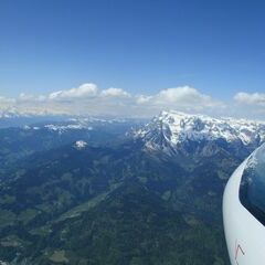 Flugwegposition um 10:15:09: Aufgenommen in der Nähe von Gemeinde Pfarrwerfen, Pfarrwerfen, Österreich in 2674 Meter