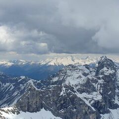 Flugwegposition um 10:37:14: Aufgenommen in der Nähe von 39041 Brenner, Autonome Provinz Bozen - Südtirol, Italien in 3104 Meter