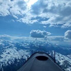 Flugwegposition um 14:24:58: Aufgenommen in der Nähe von Gemeinde Bad Hofgastein, 5630 Bad Hofgastein, Österreich in 3007 Meter