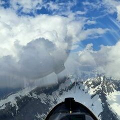 Flugwegposition um 14:36:58: Aufgenommen in der Nähe von Gemeinde Mayrhofen, Österreich in 3052 Meter
