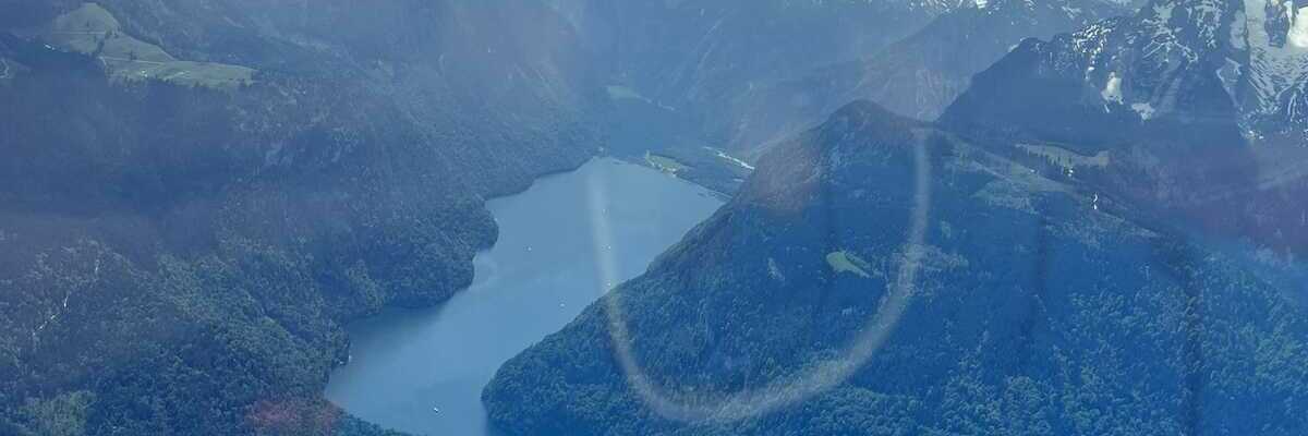 Flugwegposition um 10:52:52: Aufgenommen in der Nähe von Berchtesgadener Land, Deutschland in 1980 Meter