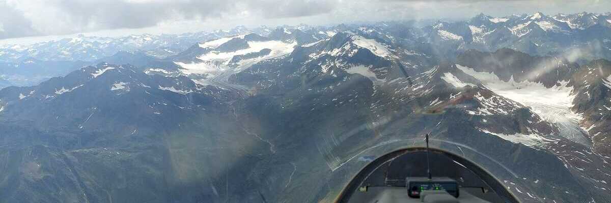 Flugwegposition um 13:37:12: Aufgenommen in der Nähe von 39041 Brenner, Autonome Provinz Bozen - Südtirol, Italien in 3441 Meter