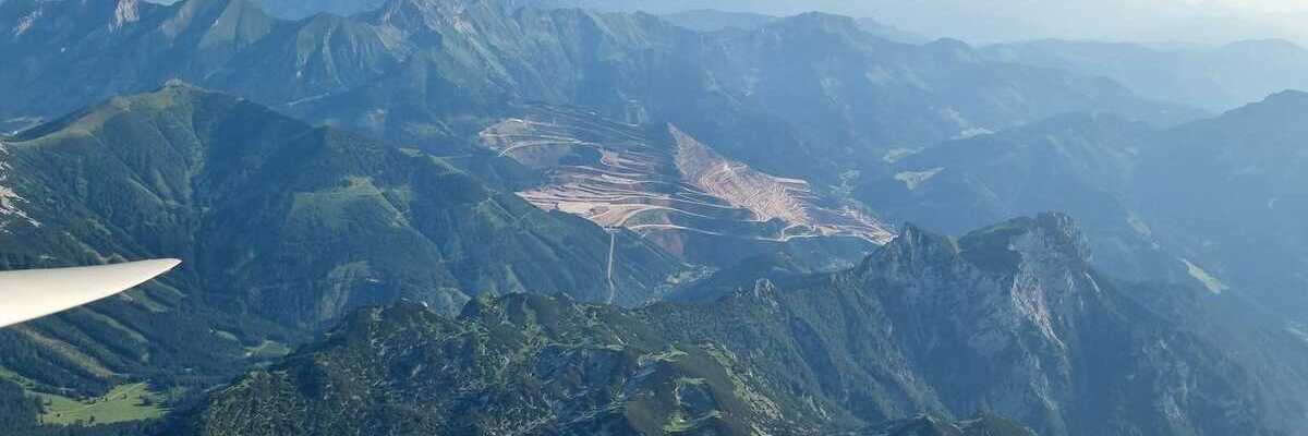 Flugwegposition um 15:54:32: Aufgenommen in der Nähe von Tragöß-Sankt Katharein, Österreich in 2872 Meter