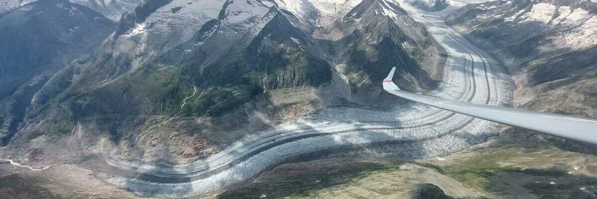 Flugwegposition um 13:24:19: Aufgenommen in der Nähe von Raron, Schweiz in 3785 Meter