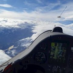 Verortung via Georeferenzierung der Kamera: Aufgenommen in der Nähe von Landquart, Schweiz in 4900 Meter