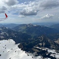 Verortung via Georeferenzierung der Kamera: Aufgenommen in der Nähe von Egg, Österreich in 2400 Meter