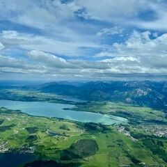 Verortung via Georeferenzierung der Kamera: Aufgenommen in der Nähe von Ostallgäu, Deutschland in 2100 Meter