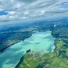 Verortung via Georeferenzierung der Kamera: Aufgenommen in der Nähe von Ostallgäu, Deutschland in 2300 Meter