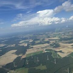 Verortung via Georeferenzierung der Kamera: Aufgenommen in der Nähe von Potsdam-Mittelmark, 14, Deutschland in 1300 Meter