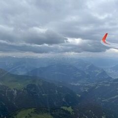 Verortung via Georeferenzierung der Kamera: Aufgenommen in der Nähe von Prättigau/Davos, Schweiz in 2800 Meter