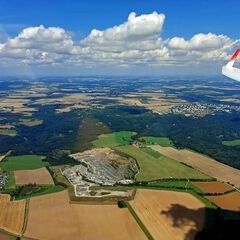 Flugwegposition um 11:39:25: Aufgenommen in der Nähe von Okres Tábor, Tschechien in 1193 Meter
