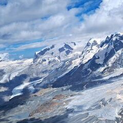 Verortung via Georeferenzierung der Kamera: Aufgenommen in der Nähe von Visp, Schweiz in 3800 Meter