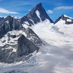 Verortung via Georeferenzierung der Kamera: Aufgenommen in der Nähe von Goms, Schweiz in 3400 Meter