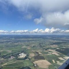 Verortung via Georeferenzierung der Kamera: Aufgenommen in der Nähe von Biberach, 88, Deutschland in 1400 Meter