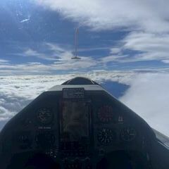 Verortung via Georeferenzierung der Kamera: Aufgenommen in der Nähe von Wattenberg, Österreich in 4900 Meter