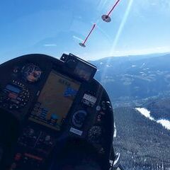 Flugwegposition um 13:24:57: Aufgenommen in der Nähe von Bürg-Vöstenhof, Österreich in 1663 Meter