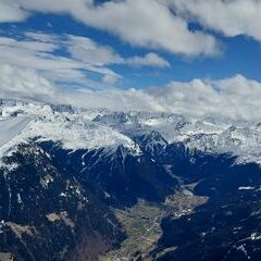 Flugwegposition um 11:52:27: Aufgenommen in der Nähe von St. Gallenkirch, Österreich in 2854 Meter