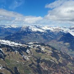 Flugwegposition um 12:10:02: Aufgenommen in der Nähe von Prättigau/Davos, Schweiz in 2643 Meter