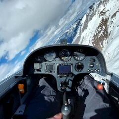 Flugwegposition um 13:17:33: Aufgenommen in der Nähe von Kaisers, Österreich in 2805 Meter