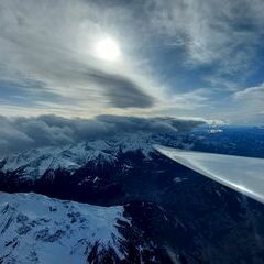 Flugwegposition um 15:24:18: Aufgenommen in der Nähe von Silbertal, Österreich in 4045 Meter