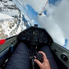 Flugwegposition um 13:23:00: Aufgenommen in der Nähe von Flirsch, Österreich in 3041 Meter