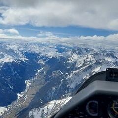 Flugwegposition um 13:24:50: Aufgenommen in der Nähe von Flirsch, Österreich in 3261 Meter
