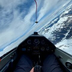 Flugwegposition um 13:31:11: Aufgenommen in der Nähe von St. Anton am Arlberg, 6580 St. Anton am Arlberg, Österreich in 3228 Meter