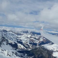 Flugwegposition um 13:36:20: Aufgenommen in der Nähe von Lech, Österreich in 3152 Meter