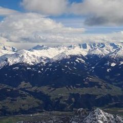Flugwegposition um 13:56:39: Aufgenommen in der Nähe von Vomp, Österreich in 2924 Meter
