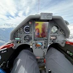 Verortung via Georeferenzierung der Kamera: Aufgenommen in der Nähe von Prättigau/Davos, Schweiz in 2600 Meter