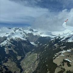 Verortung via Georeferenzierung der Kamera: Aufgenommen in der Nähe von Surselva, Schweiz in 2300 Meter