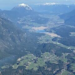 Flugwegposition um 15:05:34: Aufgenommen in der Nähe von Gitschtal, Österreich in 2229 Meter