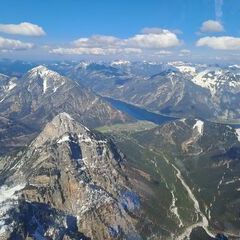 Flugwegposition um 13:51:40: Aufgenommen in der Nähe von Vomp, Österreich in 2434 Meter