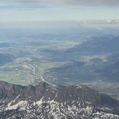 Flugwegposition um 16:01:40: Aufgenommen in der Nähe von Sarganserland, Schweiz in 4206 Meter