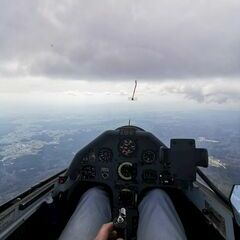 Flugwegposition um 13:06:39: Aufgenommen in der Nähe von Freyung-Grafenau, 94, Deutschland in 2327 Meter