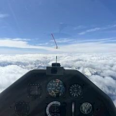 Flugwegposition um 09:00:31: Aufgenommen in der Nähe von Innerbraz, Österreich in 4560 Meter