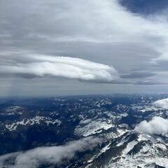 Flugwegposition um 08:56:06: Aufgenommen in der Nähe von Nüziders, Österreich in 4640 Meter