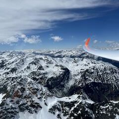 Verortung via Georeferenzierung der Kamera: Aufgenommen in der Nähe von Prättigau/Davos, Schweiz in 3100 Meter