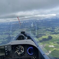 Verortung via Georeferenzierung der Kamera: Aufgenommen in der Nähe von Lindau, 88, Deutschland in 2200 Meter