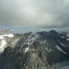 Flugwegposition um 09:12:54: Aufgenommen in der Nähe von Waidring, 6384 Waidring, Österreich in 1995 Meter
