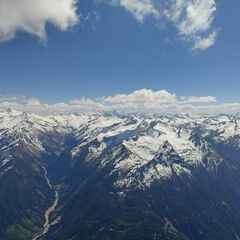 Flugwegposition um 12:25:48: Aufgenommen in der Nähe von Wald im Pinzgau, 5742 Wald im Pinzgau, Österreich in 3124 Meter