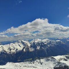 Flugwegposition um 13:02:52: Aufgenommen in der Nähe von Gries am Brenner, Österreich in 3224 Meter