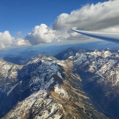 Flugwegposition um 14:53:43: Aufgenommen in der Nähe von Irdning-Donnersbachtal, Österreich in 3308 Meter