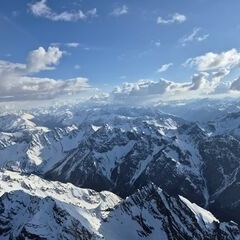 Flugwegposition um 16:37:22: Aufgenommen in der Nähe von Engiadina Bassa/Val Müstair, Schweiz in 3635 Meter